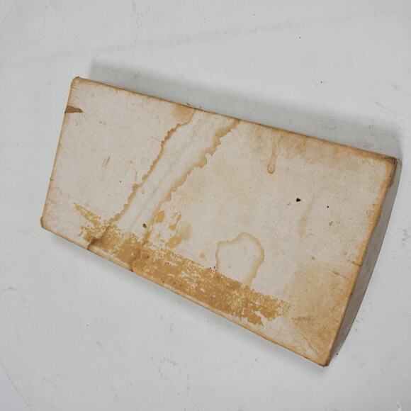 Vintage 1950 Eight Glass Place Cards Floral Party Vintage in Box - Picture 6 of 7